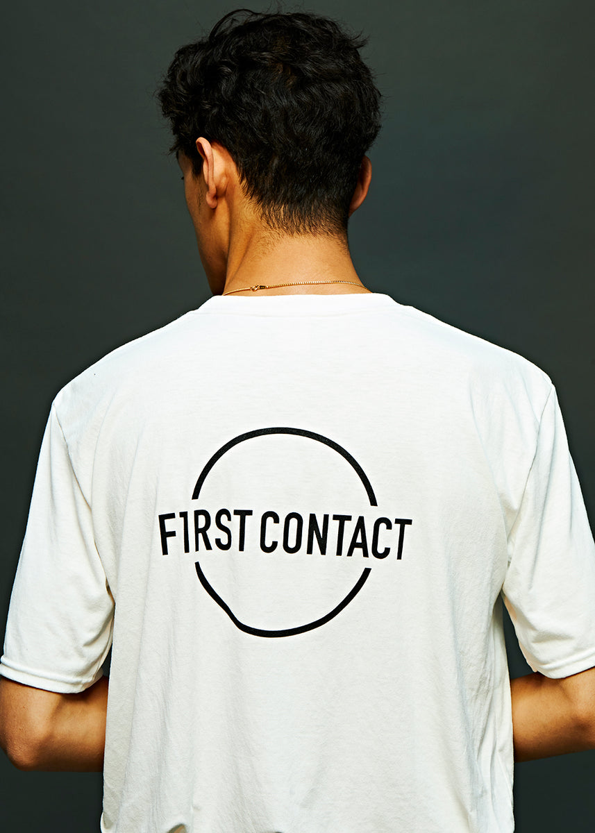 Logo T-Shirt (White) – First Contact Tokyo Logo T-Shirt (White) – First Contact Tokyo